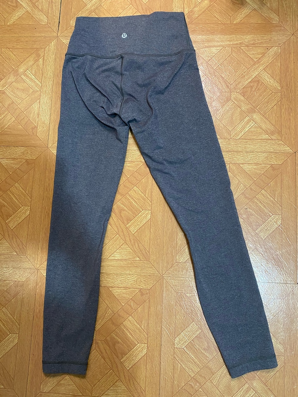 Lululemon High-Rise Gray Leggings with Logo
